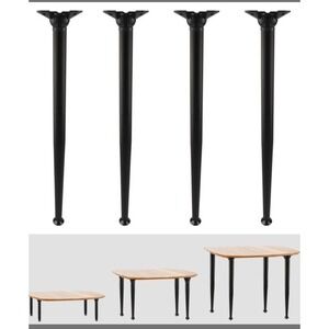 28 Inch Tall Folding Table Legs, Height Adjustable DIY Metal Furniture Legs  NEW